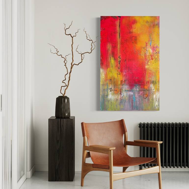 Original Abstract Expressionism Abstract Painting by Susan Handau