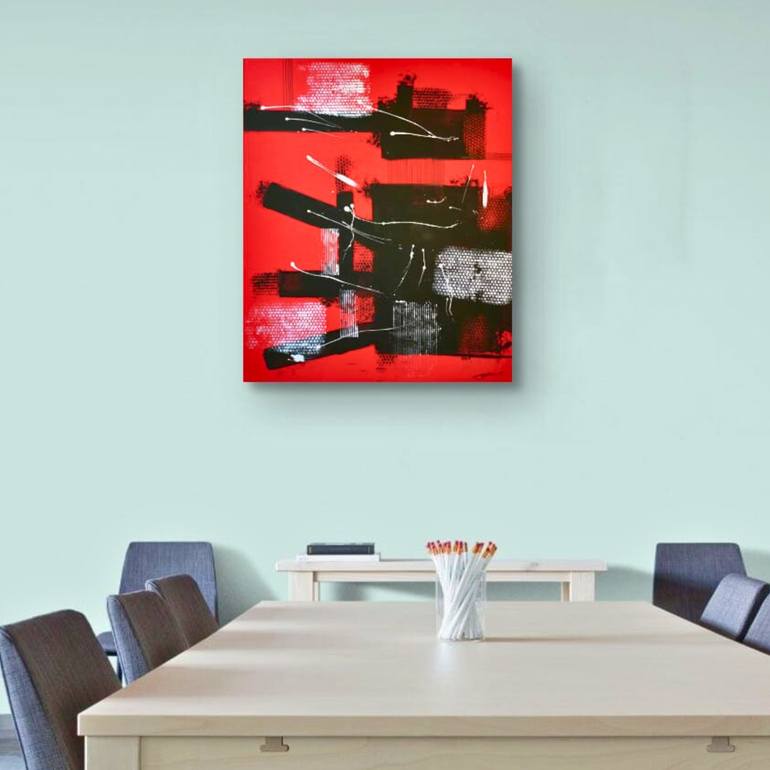 Original Abstract Painting by Max Fulop