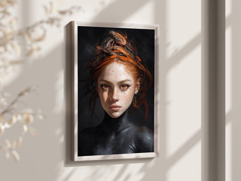 Original Contemporary Women Digital by Anna Marija Bulka