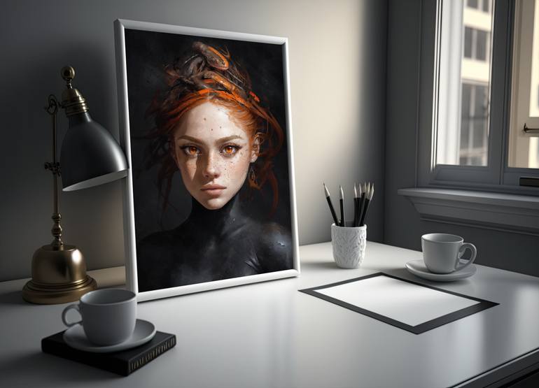 Original Contemporary Women Digital by Anna Marija Bulka