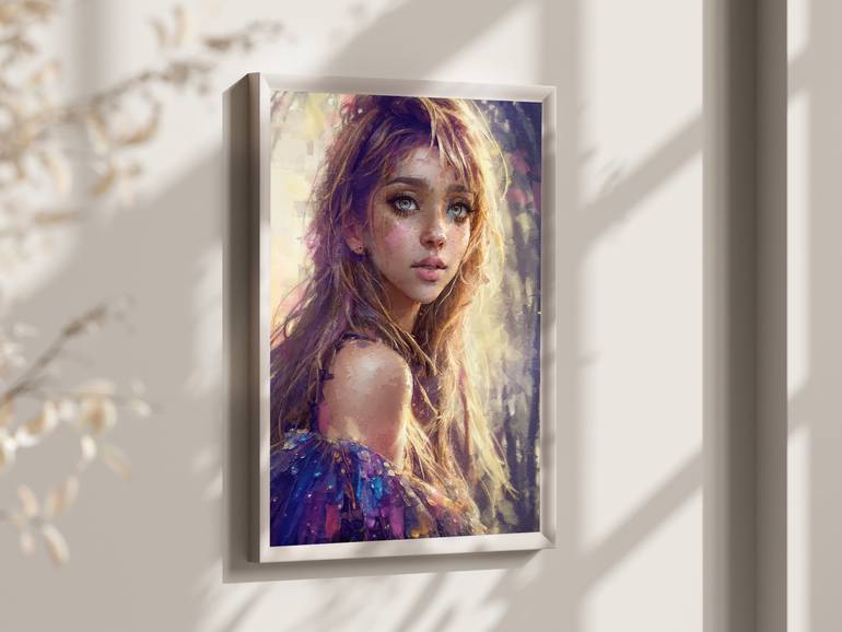 Original Contemporary Women Digital by Anna Marija Bulka