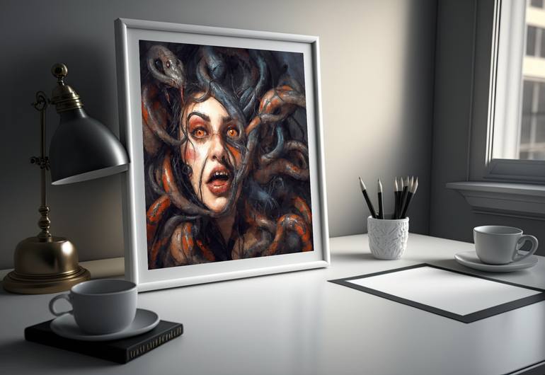 Original Contemporary People Digital by Anna Marija Bulka