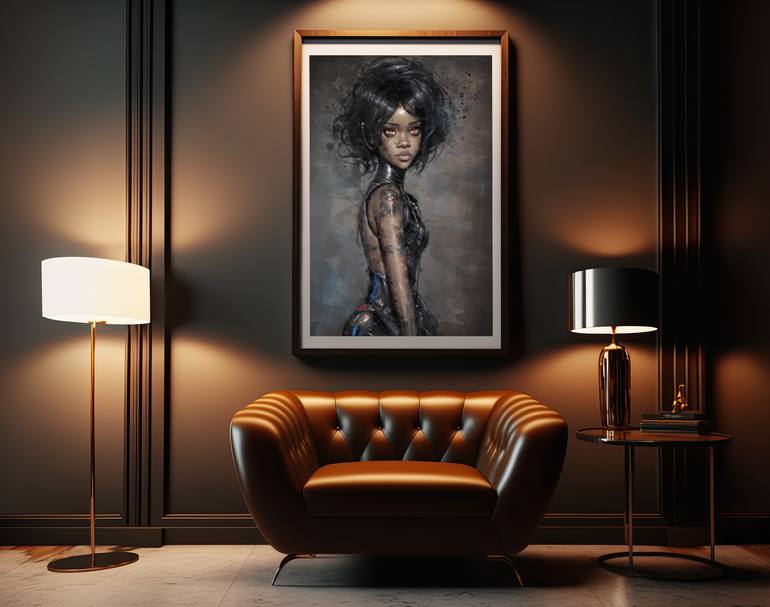 Original Contemporary Women Digital by Anna Marija Bulka