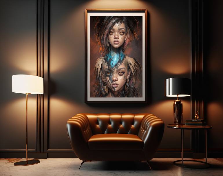 Original Contemporary Women Digital by Anna Marija Bulka