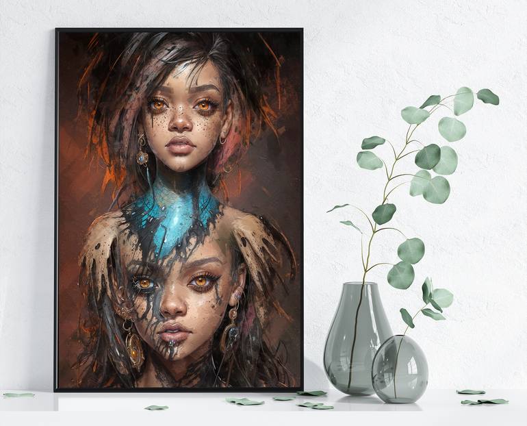 Original Contemporary Women Digital by Anna Marija Bulka