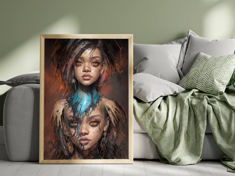 Original Contemporary Women Digital by Anna Marija Bulka