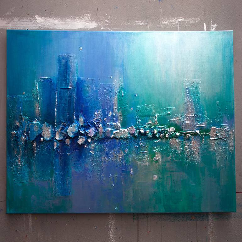 Original Abstract Landscape Painting by Anna Marija Bulka