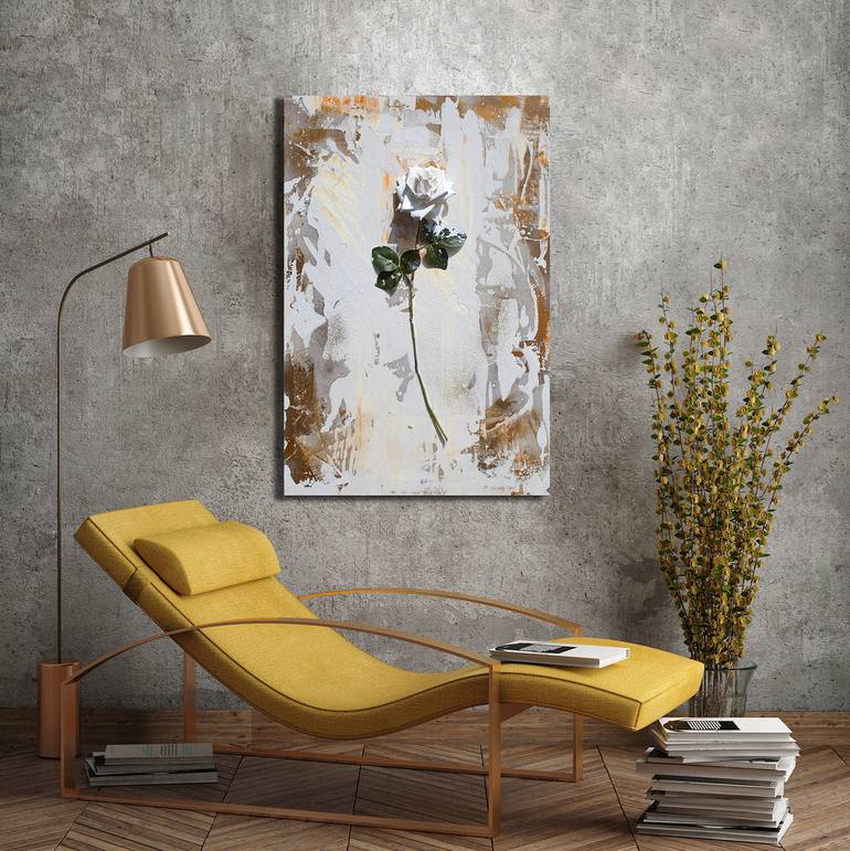 Original Abstract Floral Sculpture by Anna Marija Bulka