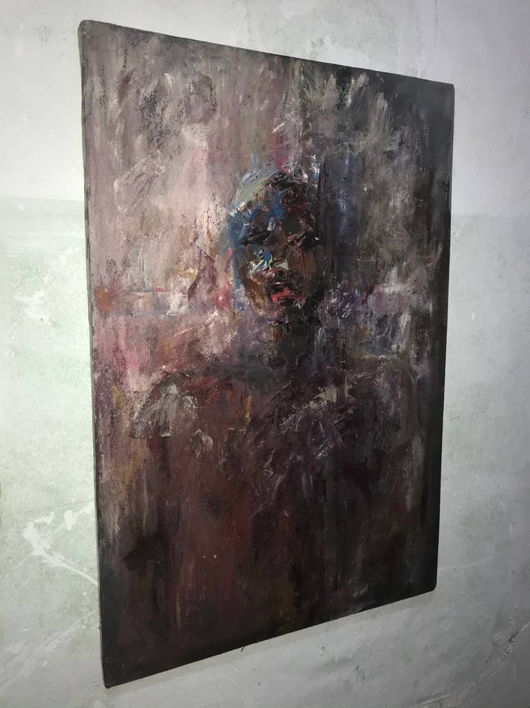 Original Conceptual Men Painting by Adekunle Gbemileke