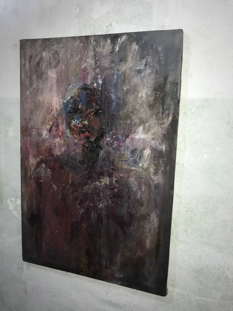 Original Conceptual Men Painting by Adekunle Gbemileke