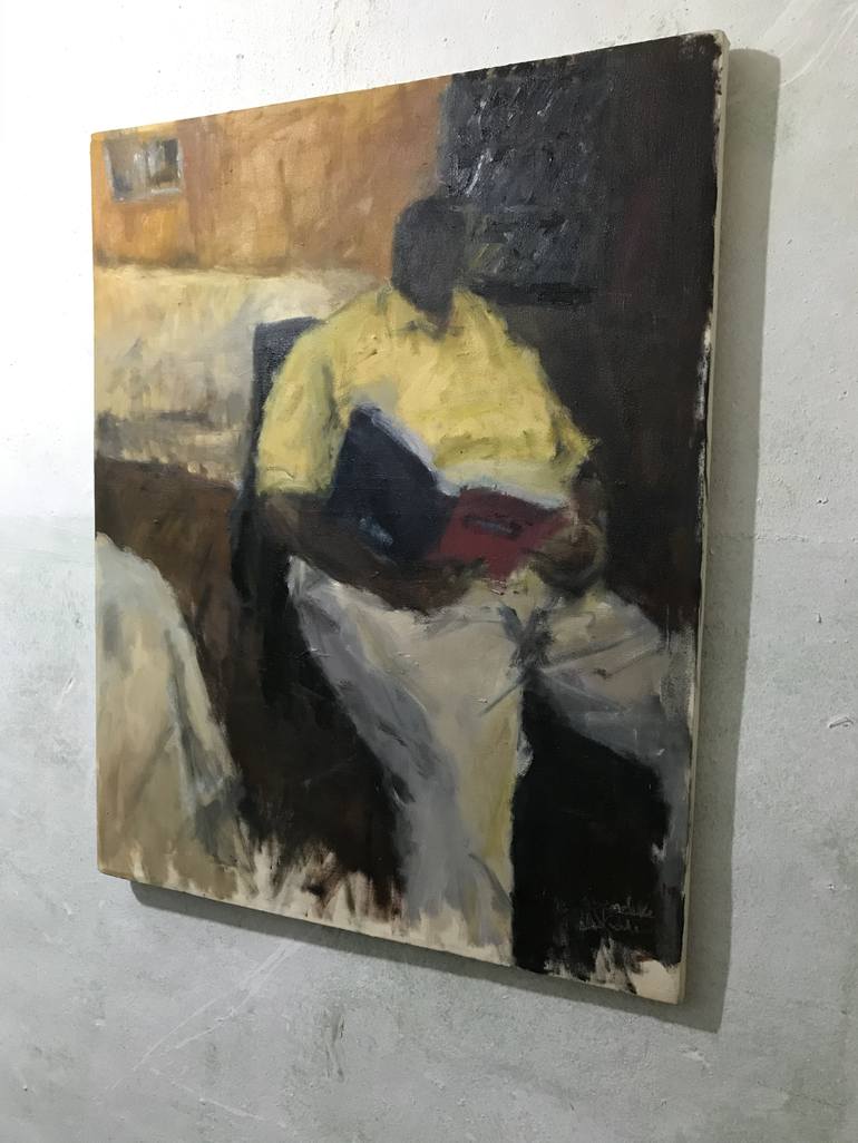 Original Figurative Education Painting by Adekunle Gbemileke