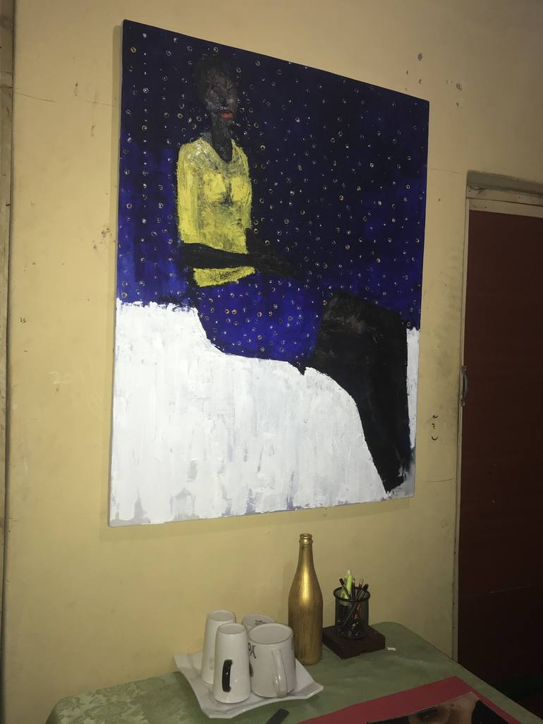 Original Expressionism Women Painting by Adekunle Gbemileke