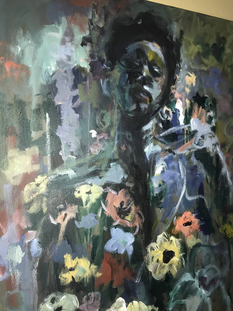 Original Abstract Expressionism Nature Painting by Adekunle Gbemileke