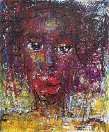 Print of Abstract Expressionism Portrait Drawings by Adekunle Gbemileke