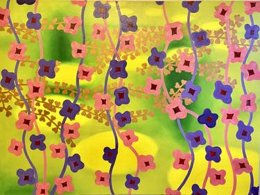 Print of Abstract Garden Paintings by christopher  hart chambers