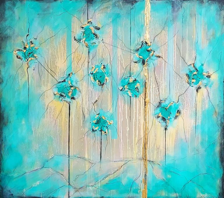 Original Abstract Painting by Vinko Prislan | Abstract Art on Canvas | From the Cycle of Fairy Dance - Tree of Life