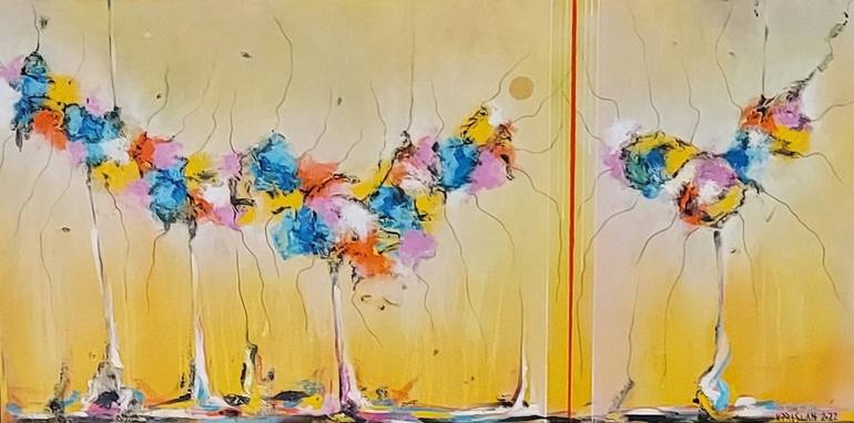 Original Abstract Painting by Vinko Prislan | Abstract Expressionism Art on Canvas | From the Cycle of Fairy Dance - Tree of Life