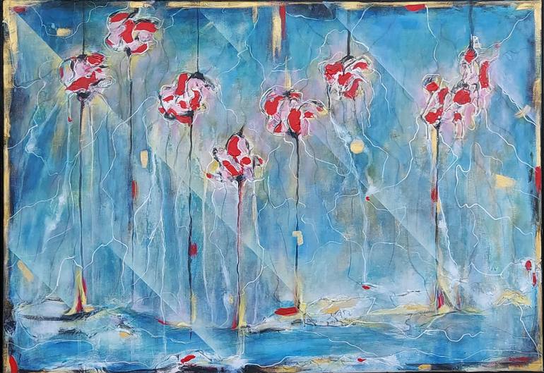 Original Abstract Painting by Vinko Prislan | Abstract Art on Canvas | From the Cycle of Fairy Dance - Tree of Life