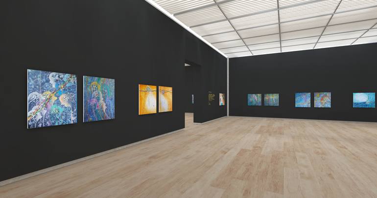 Original Abstract Expressionism Abstract Painting by Vinko Prislan