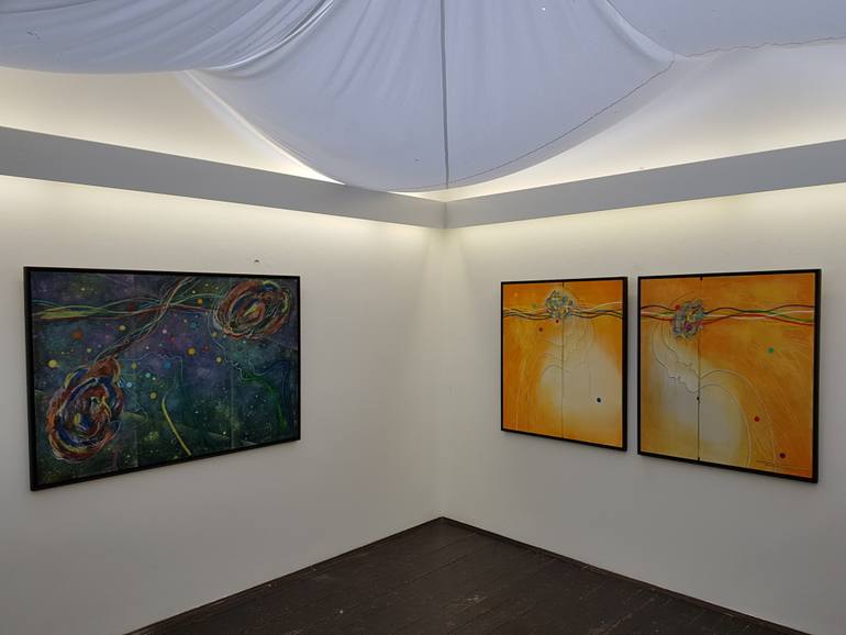 Original Abstract Expressionism Abstract Painting by Vinko Prislan