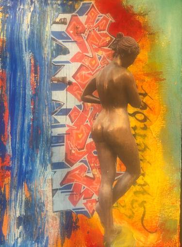Print of Conceptual Nude Collage by Tally Oliveau
