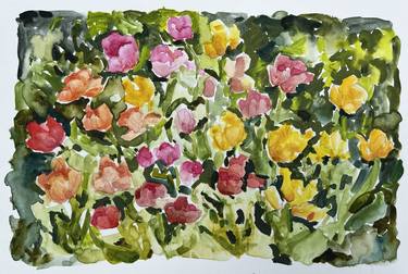 Original Impressionism Floral Paintings by Sarah Anderson