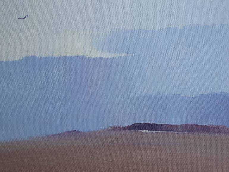 Original Minimalism Landscape Painting by Evgeny Maslov