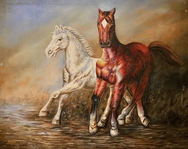 Saatchi Art Artist Adel Zyoud; Drawings, “Horse” #art