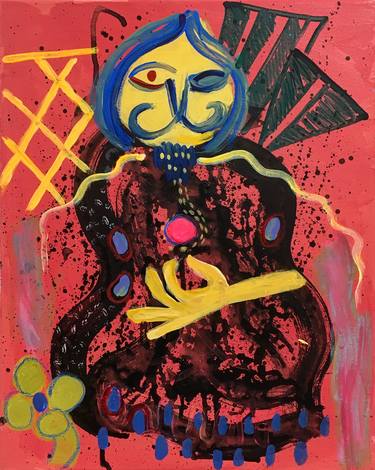 Original Abstract Expressionism Abstract Painting by Judith Keeshan