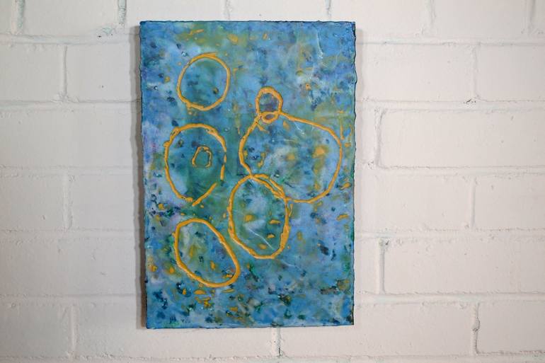 Original Fine Art Abstract Painting by Barry Namm