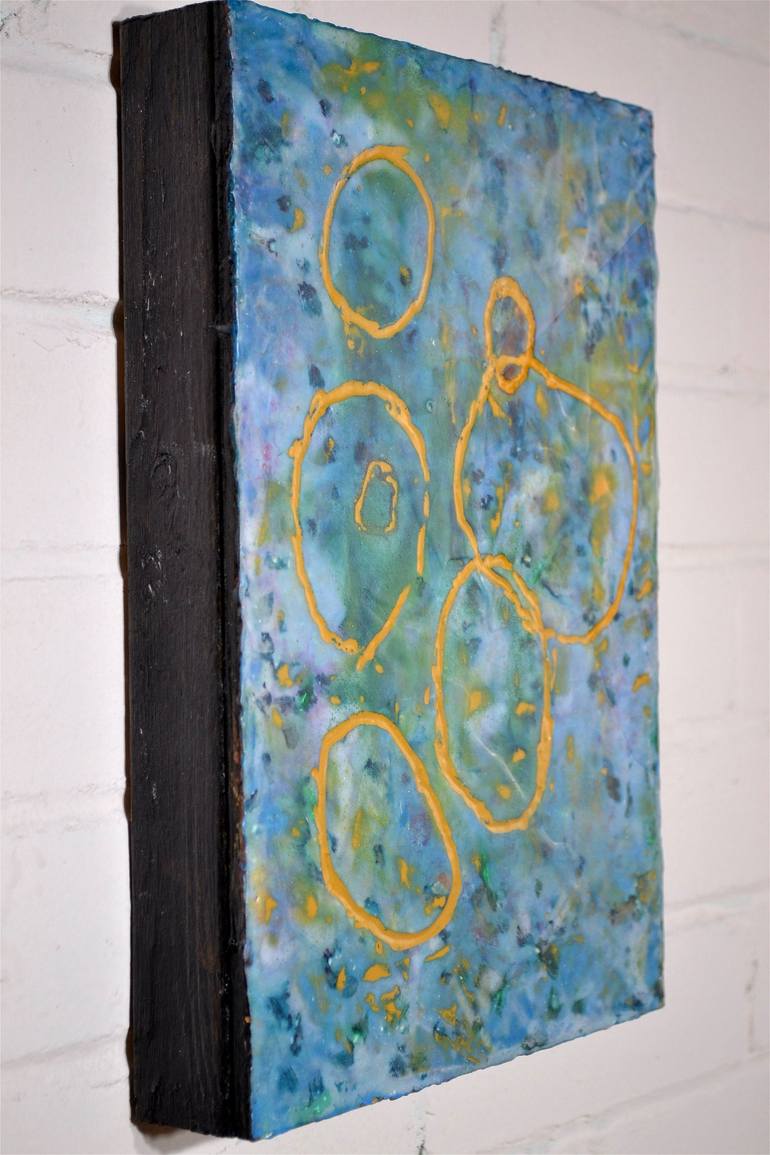 Original Fine Art Abstract Painting by Barry Namm