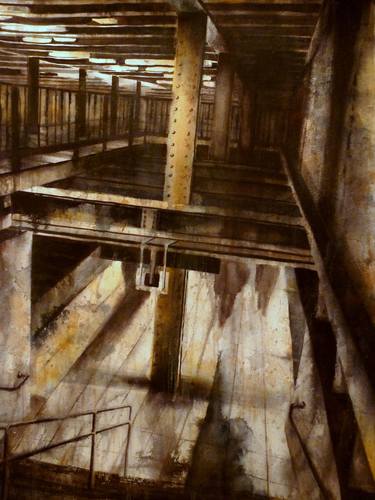 Original Impressionism Architecture Painting by Joan Iaconetti
