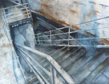 Original Impressionism Architecture Painting by Joan Iaconetti