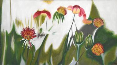 Original Expressionism Floral Paintings by Rebecca Waechter