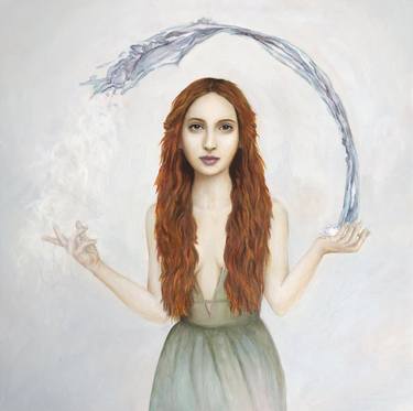 Original Surrealism Women Paintings by Rebecca Waechter