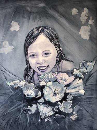 Print of Figurative Children Paintings by Anirbas Art