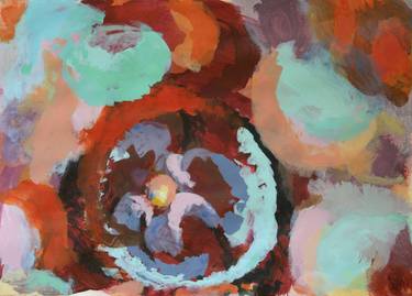 Original Impressionism Outer Space Painting by Ursula Vanoli-Gaul
