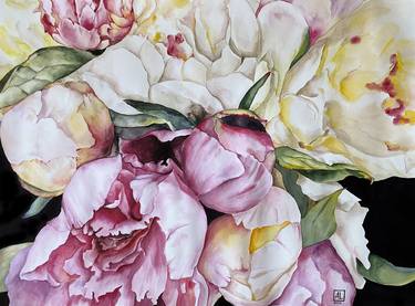 Original Abstract Floral Paintings by Anna Lyashenko