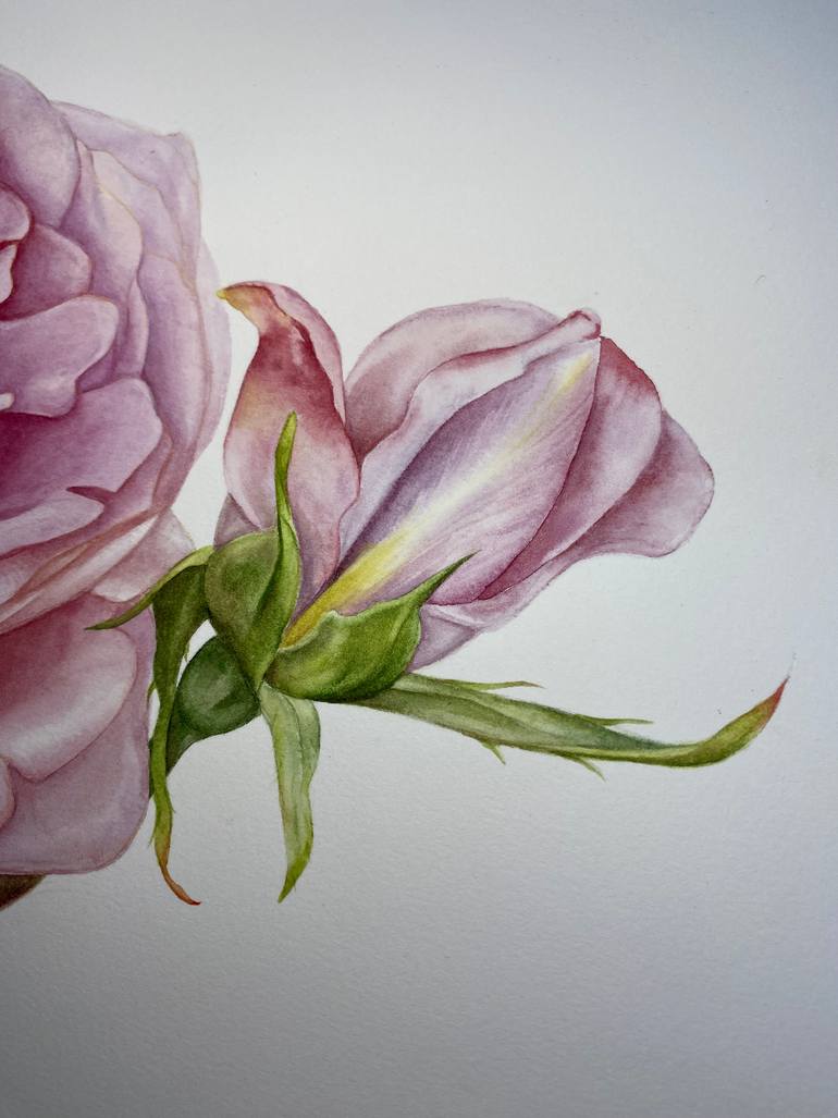 Original Photorealism Botanic Painting by Anna Lyashenko