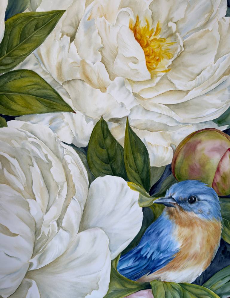 Original Contemporary Floral Painting by Anna Lyashenko