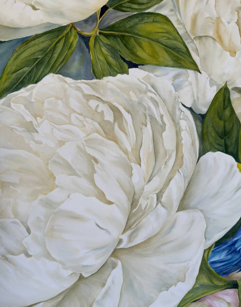 Original Contemporary Floral Painting by Anna Lyashenko