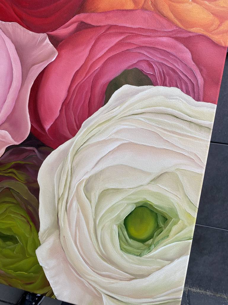 Original Fine Art Floral Painting by Anna Lyashenko