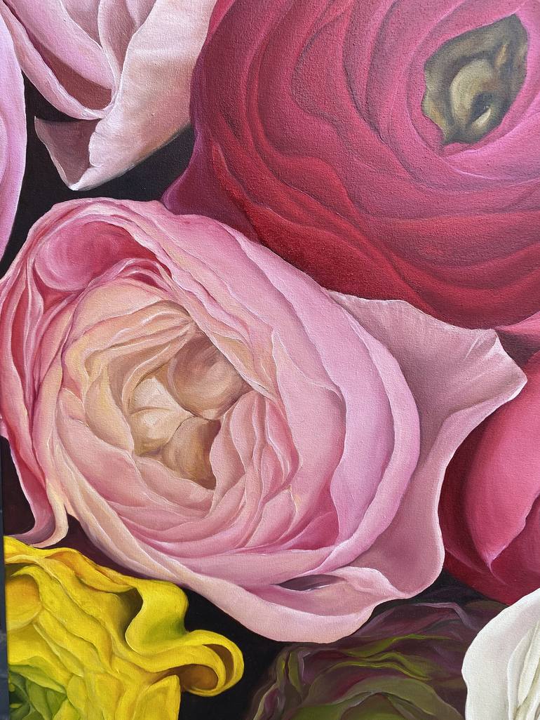 Original Fine Art Floral Painting by Anna Lyashenko