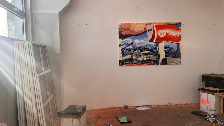 Original Documentary Mountain Painting by Piotr Szczur