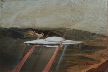 Original Expressionism Aeroplane Paintings by Piotr Szczur