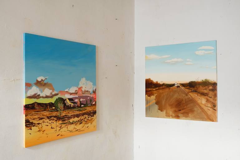 Original Expressionism Landscape Painting by Piotr Szczur