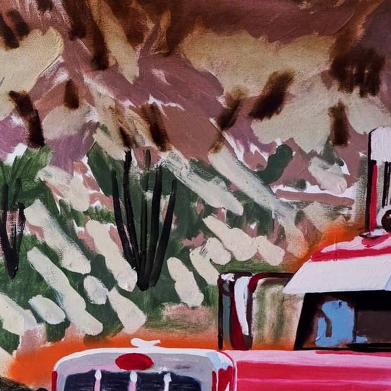 Original Expressionism Transportation Painting by Piotr Szczur