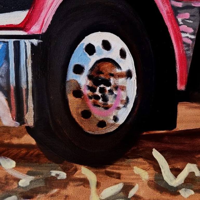 Original Expressionism Transportation Painting by Piotr Szczur