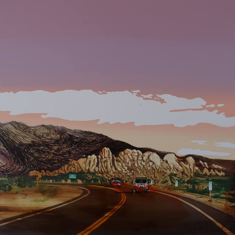 Original Abstract Expressionism Travel Paintings by Piotr Szczur