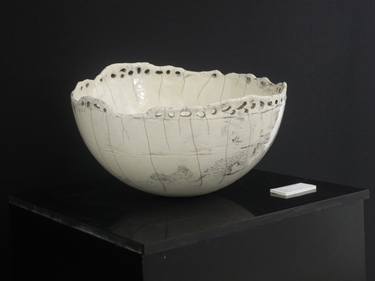 White Raku Bowl thumb